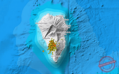 Daños por erupción volcánica en la Isla de La Palma