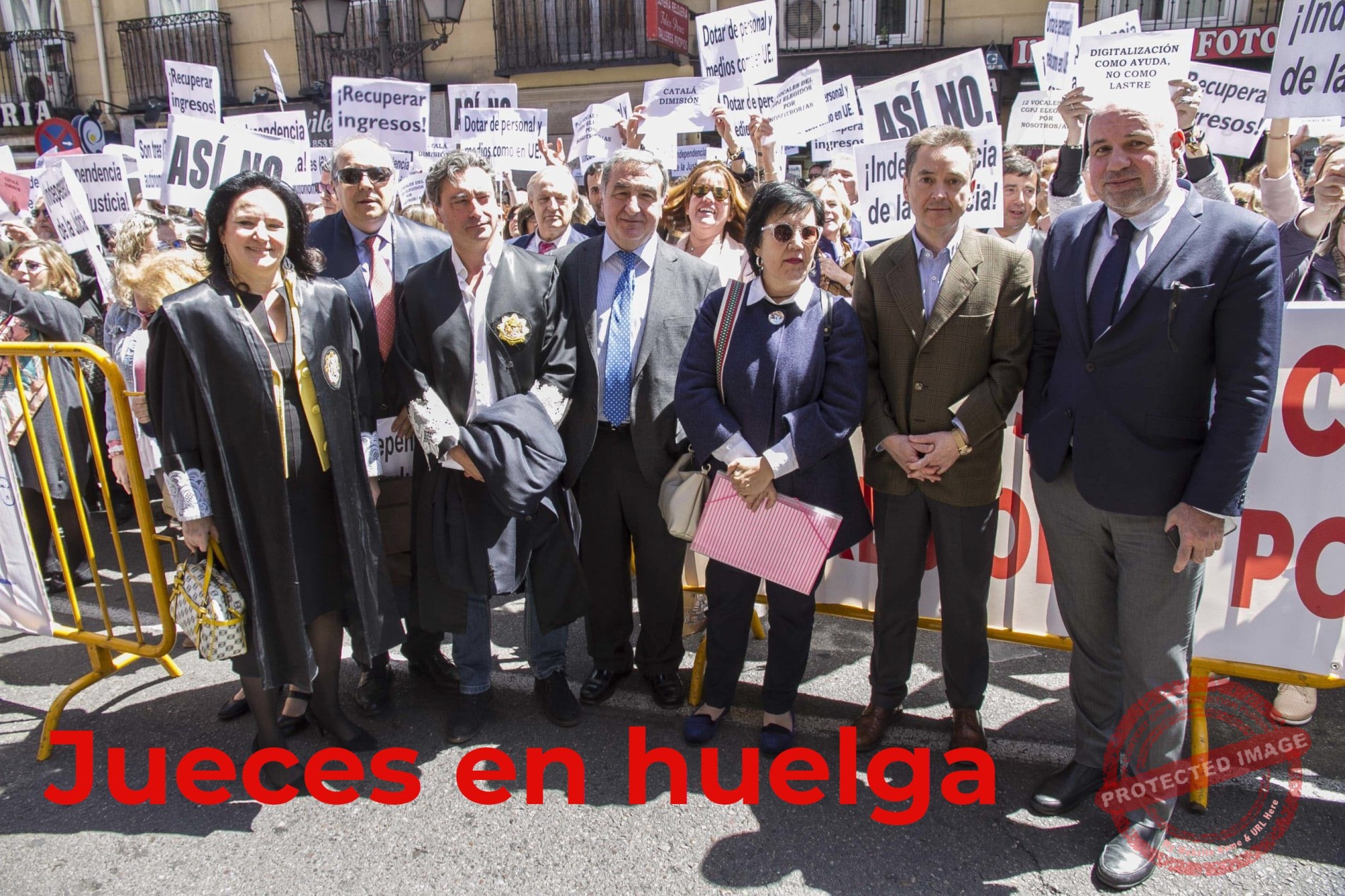 Jueces en huelga